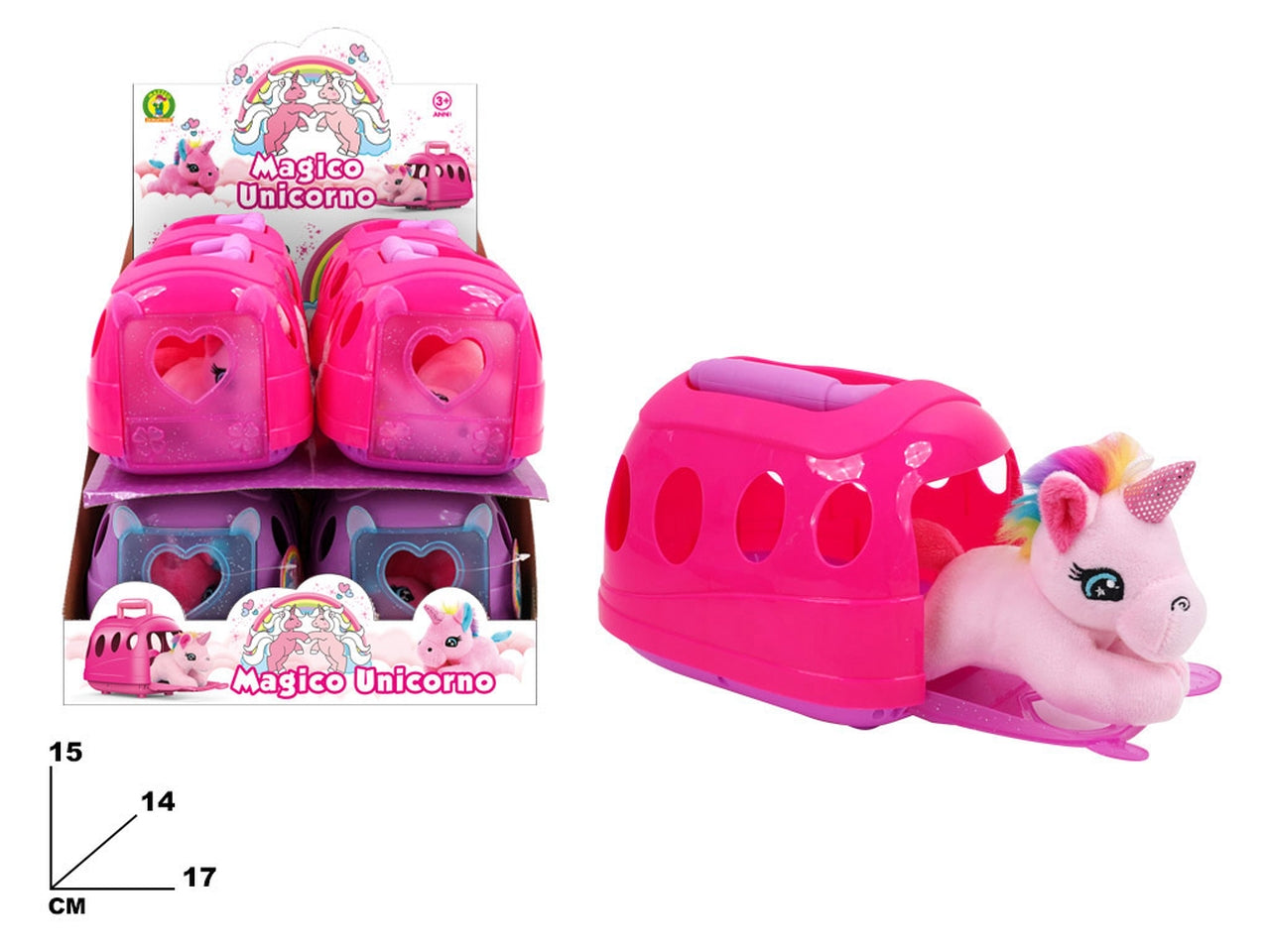 Magico unicorno con trasportino