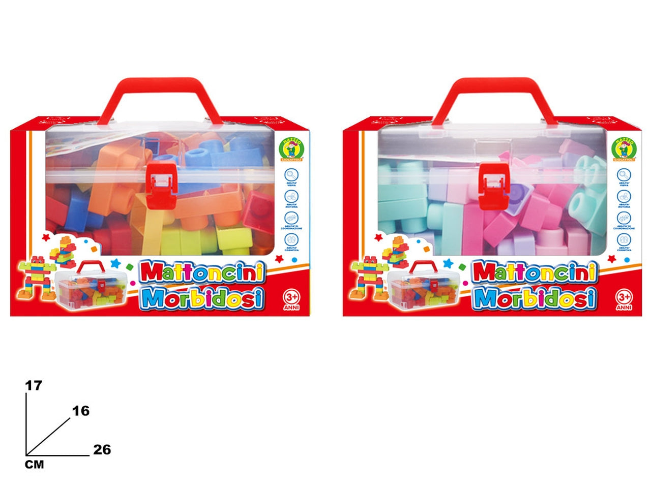 Mattoncini morbidosi assortiti