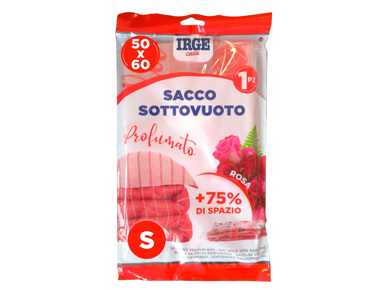 Sacco sottovuoto profumato 50x60cm rosa