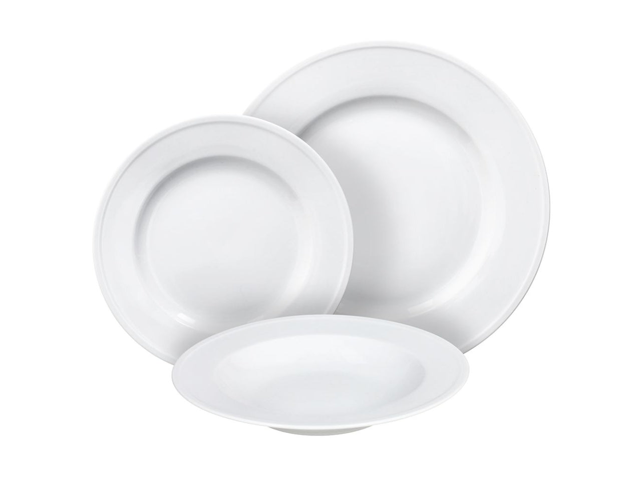 Milano bianco servizio da tavola 18 piatti