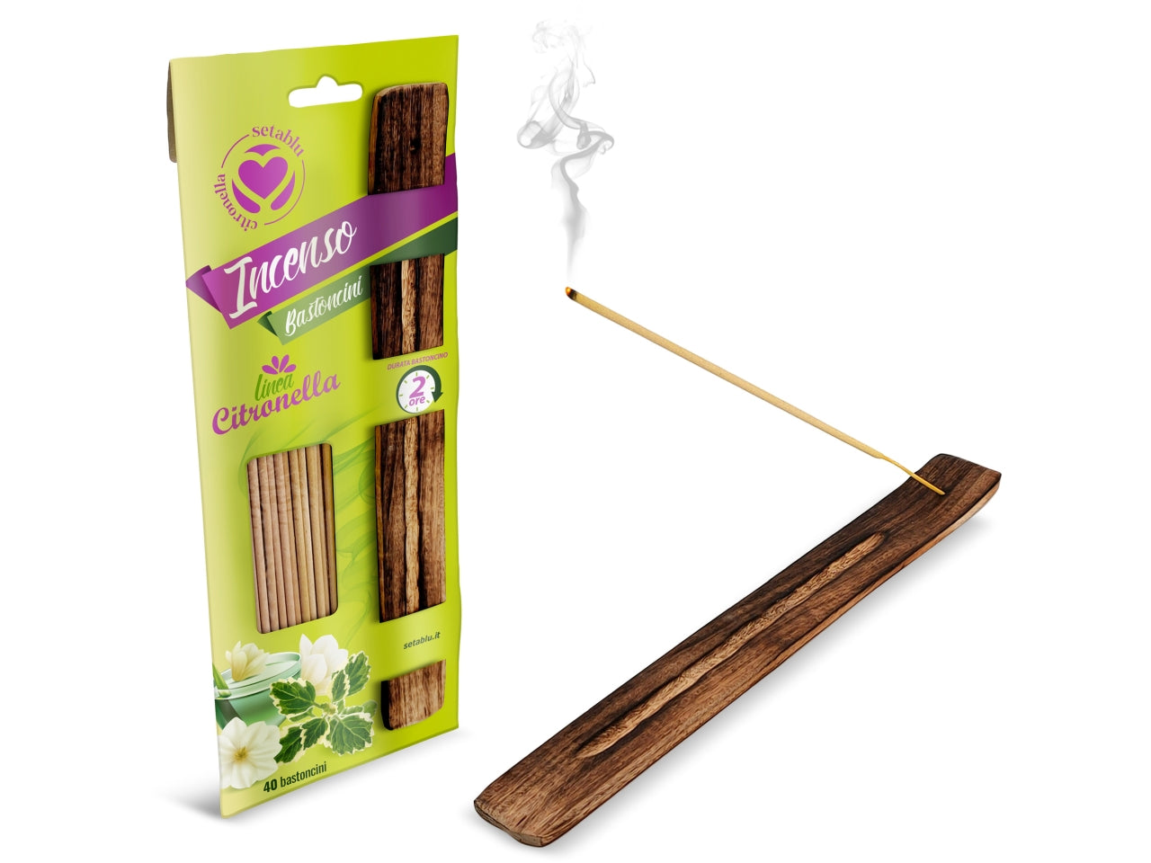 Bastoncini incenso confezione da 40 bastoncini