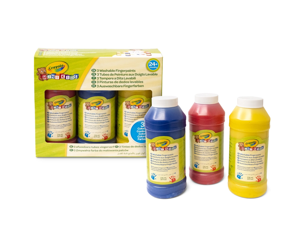 Mini kids 3 colori a dita lavabili  236ml
