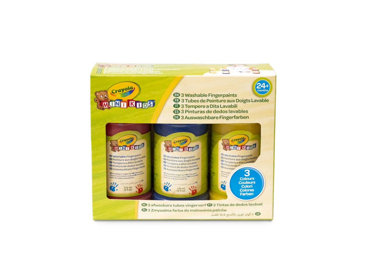Mini kids 3 colori a dita lavabili  236ml