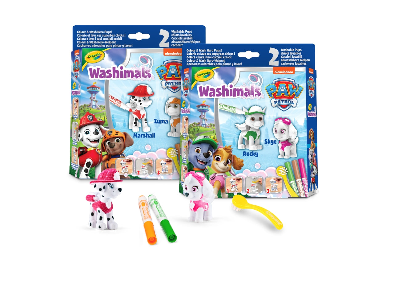 Washimals pets paw patrol  2 cuccioli assortiti