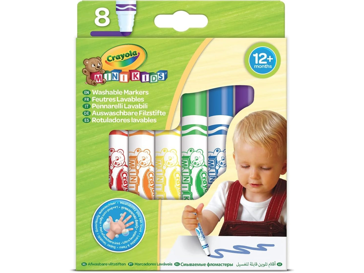 Mini kids 8 pennarelli lavabili