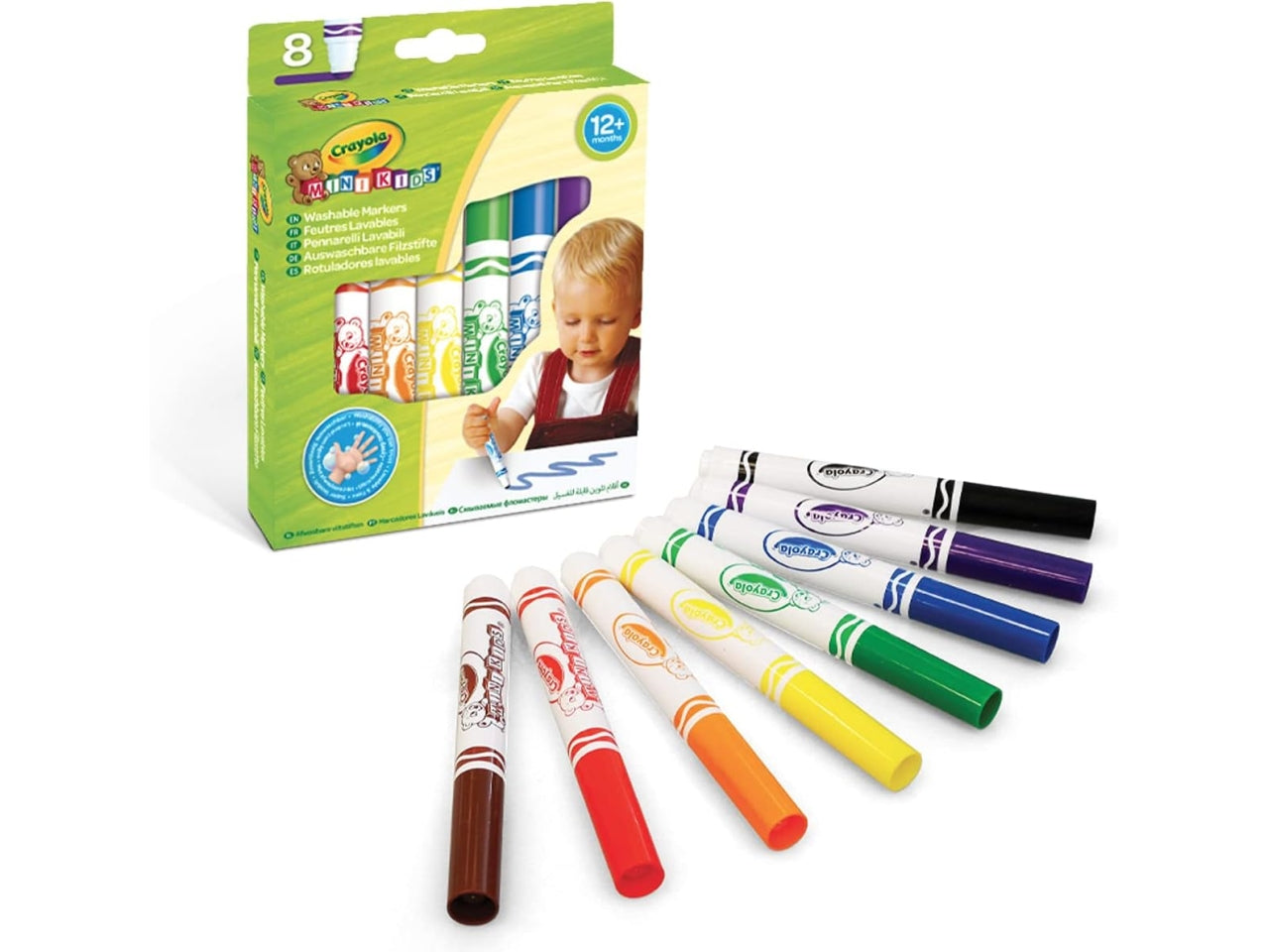 Mini kids 8 pennarelli lavabili