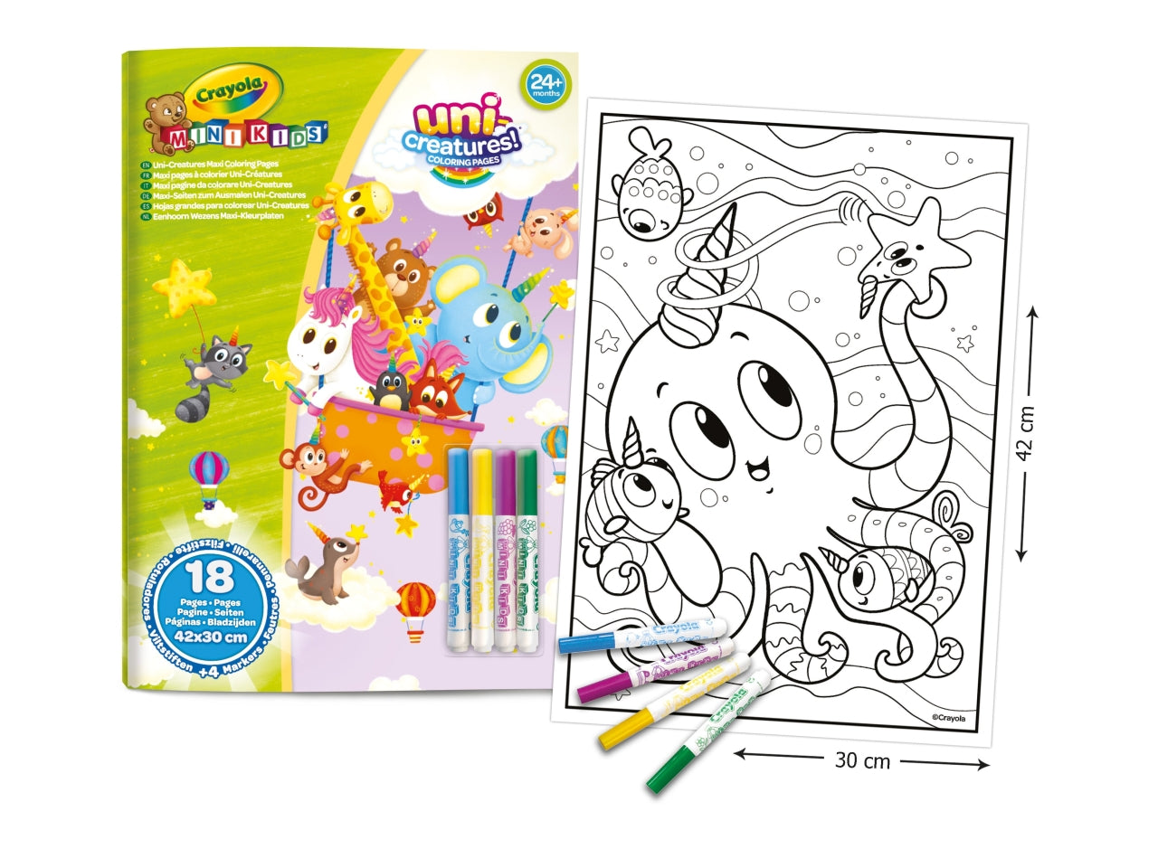 Maxi pagine da colorare con 4 pennarelli