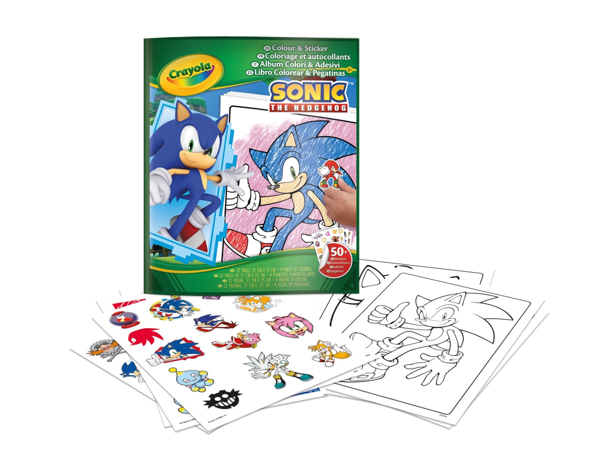Album adesivi coloring sonic