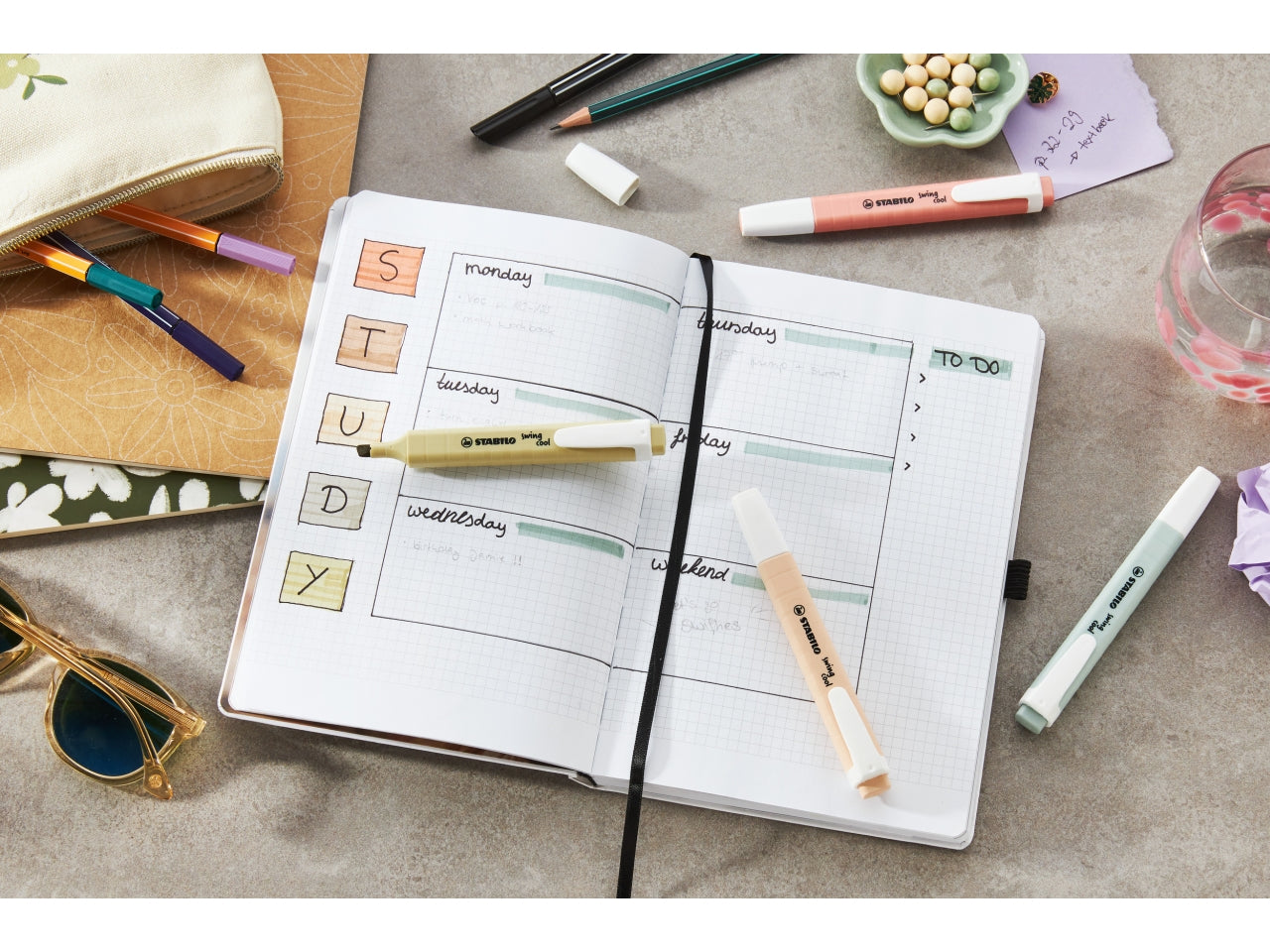 Stabilo evidenziatori swing nature colori la confezione contiene 6 pezzi