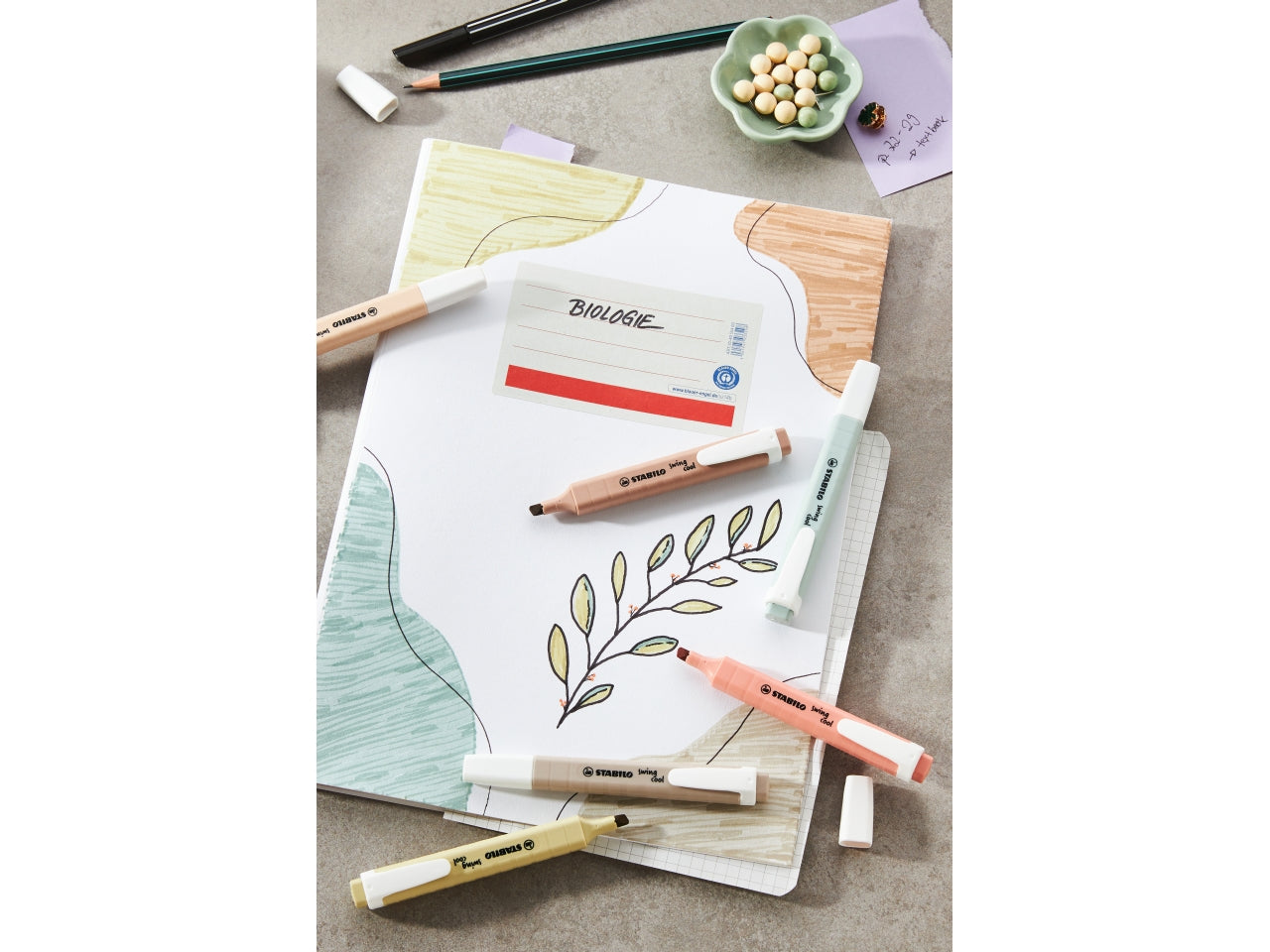 Stabilo evidenziatori swing nature colori la confezione contiene 6 pezzi