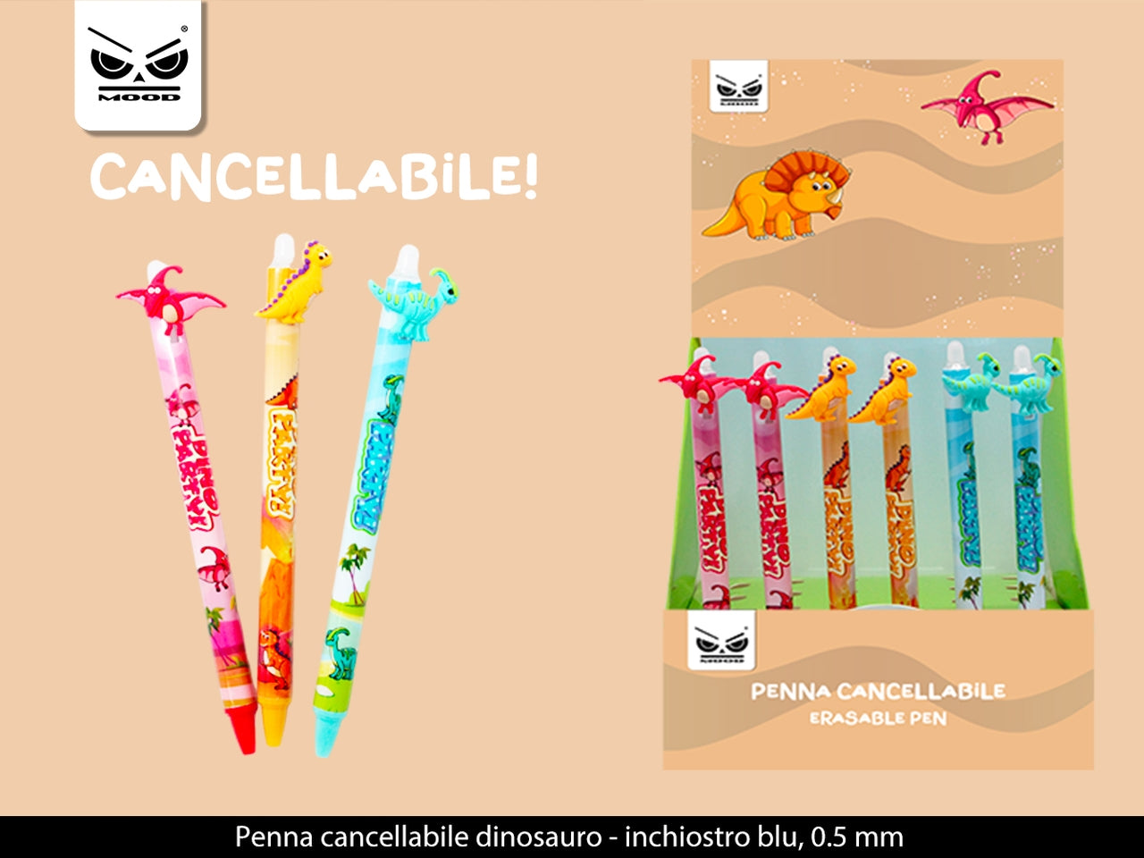 Penna cancellabile dinosauro