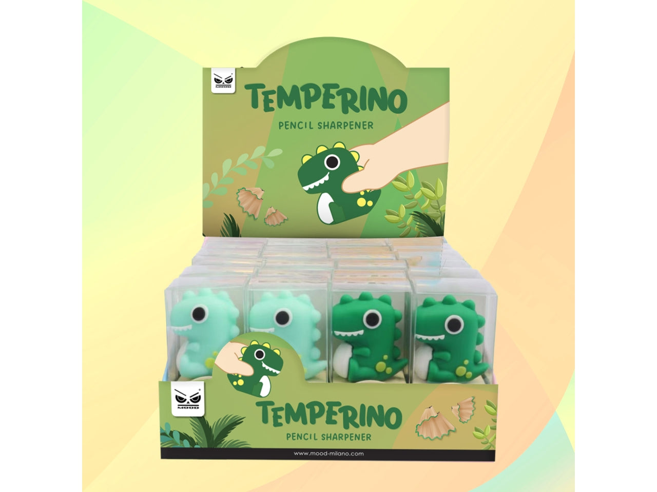 Dinosauro temperino con contenitore