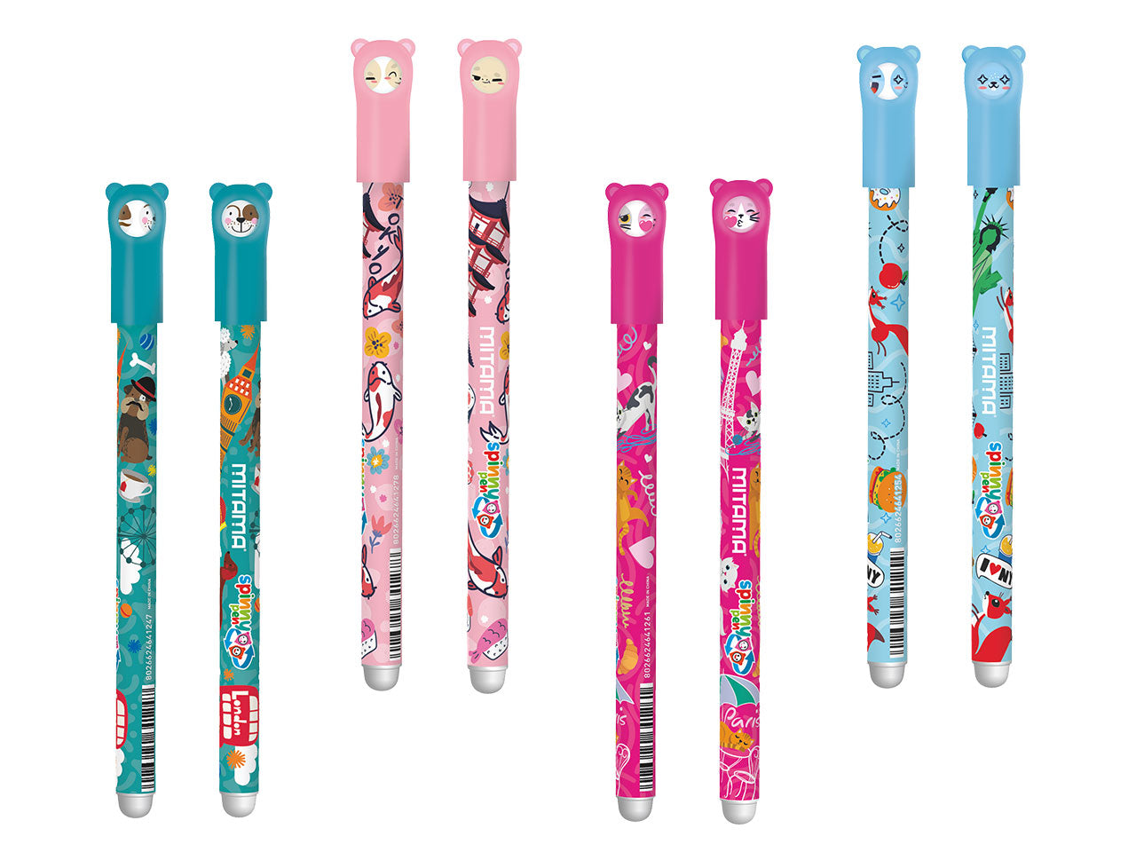 Penne cancellabili spinny 2 pezzi 0,7mm