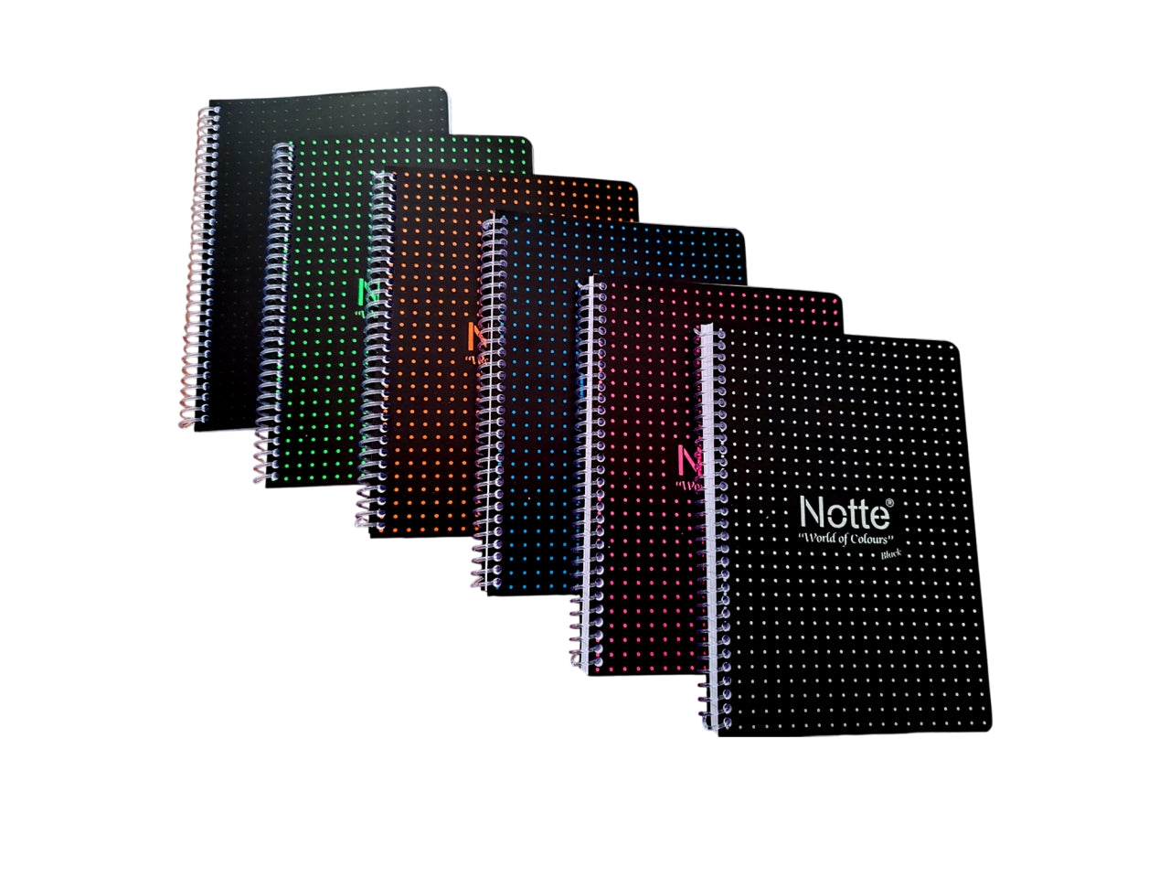 Notte quaderno maxi A4 con spirali e copertina plastificata 5mm