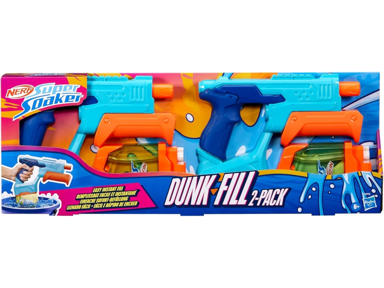 Super Soaker Ner Soa Dunk Fill 2 Pk