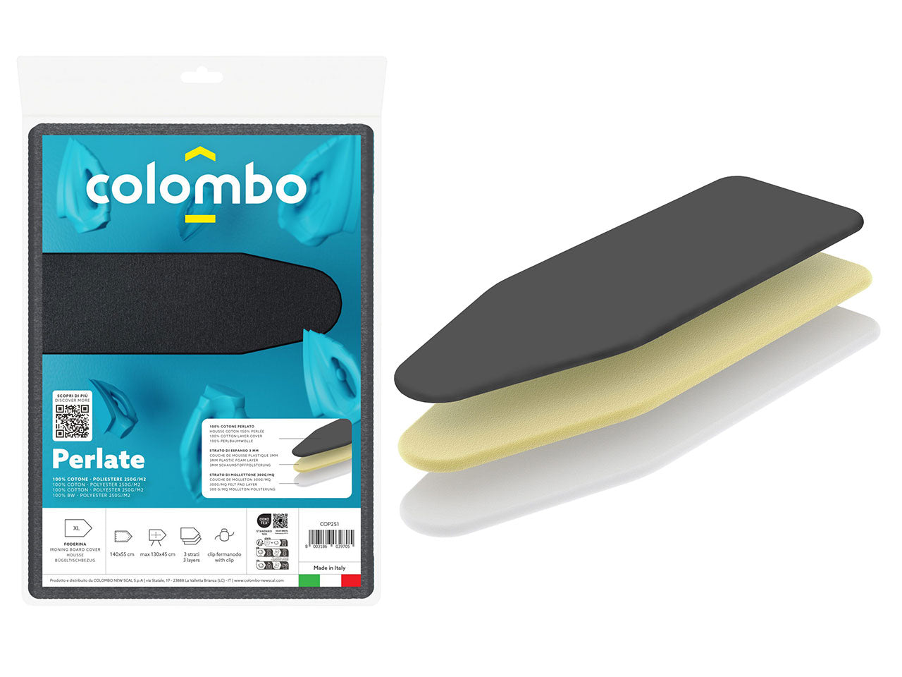 Foderina da stiro perlata 120x65cm 120x65cm