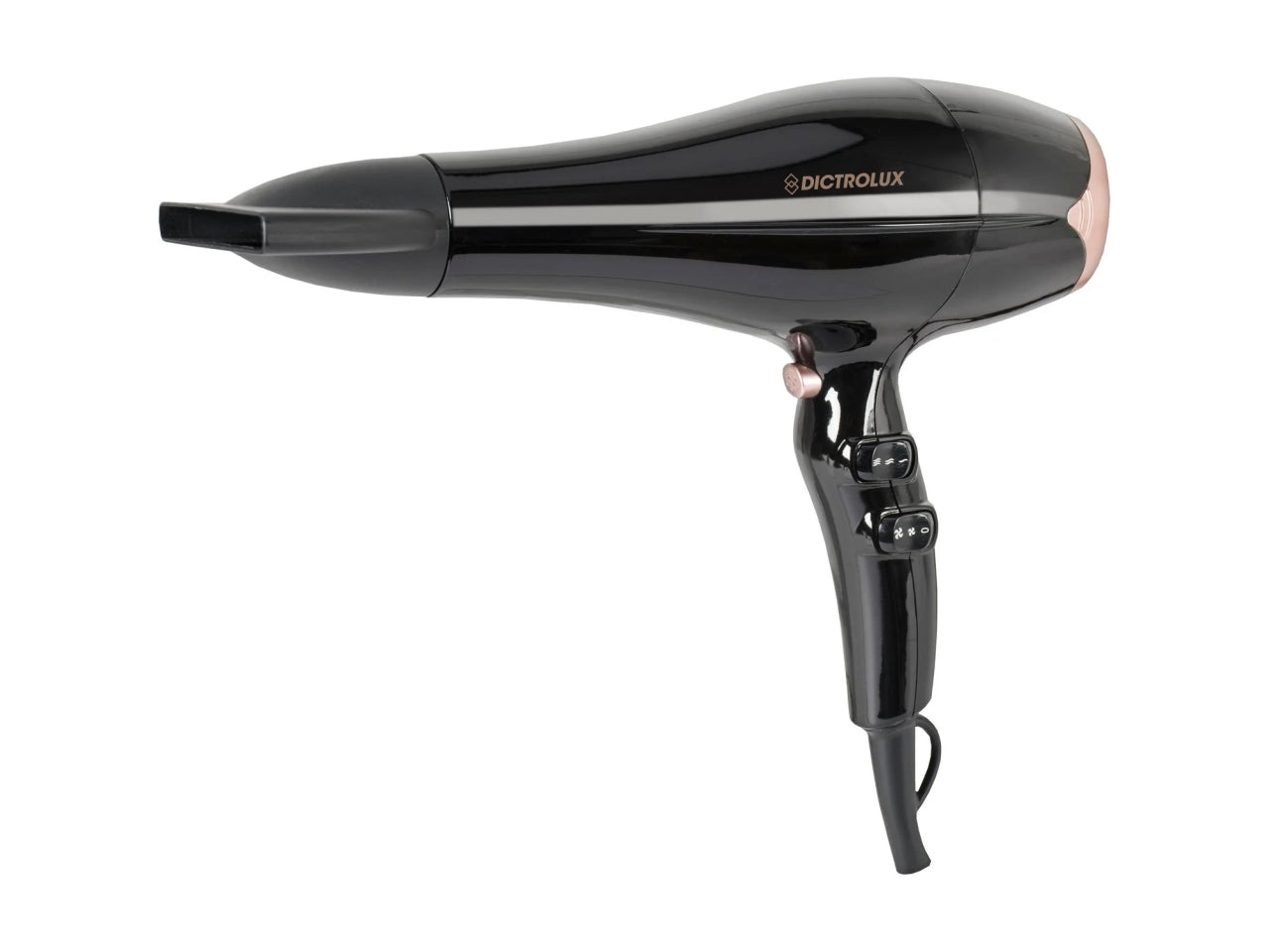 Phon nero 2200w con diffusore gold glossy