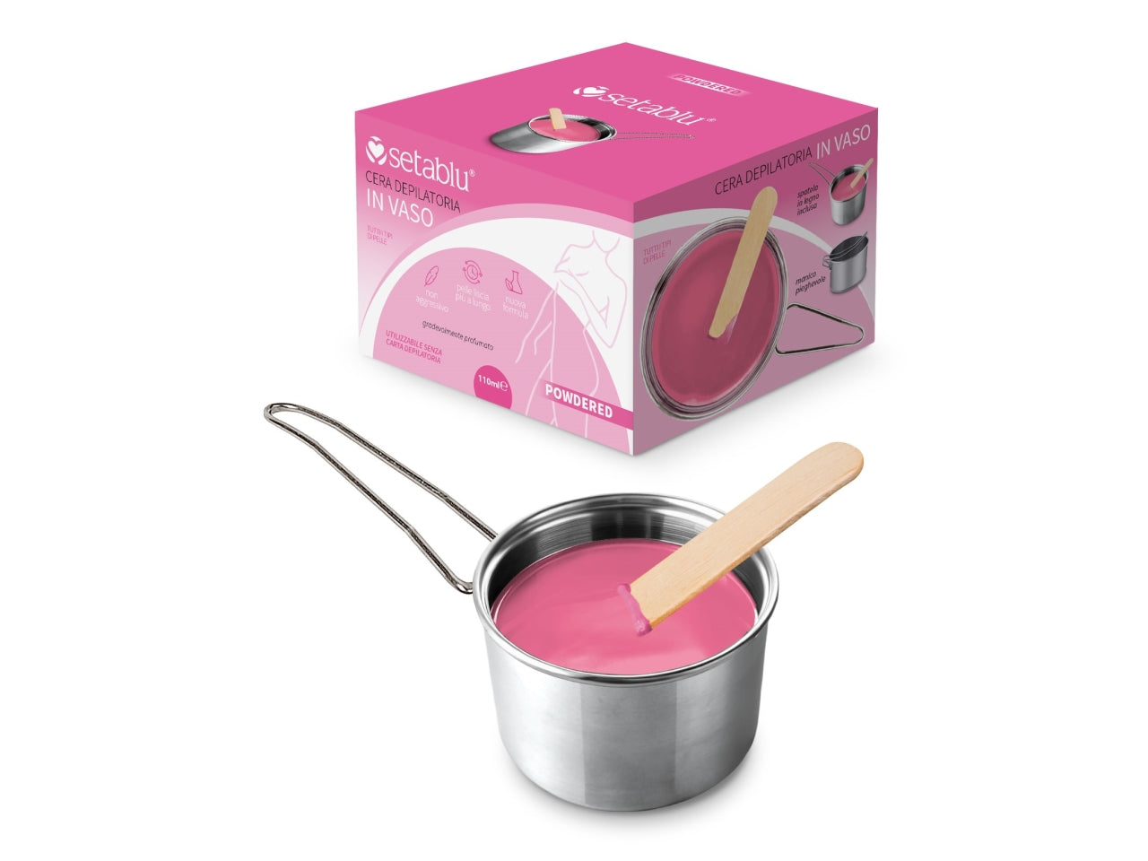 Cera depilatoria in vaso 110m powdered