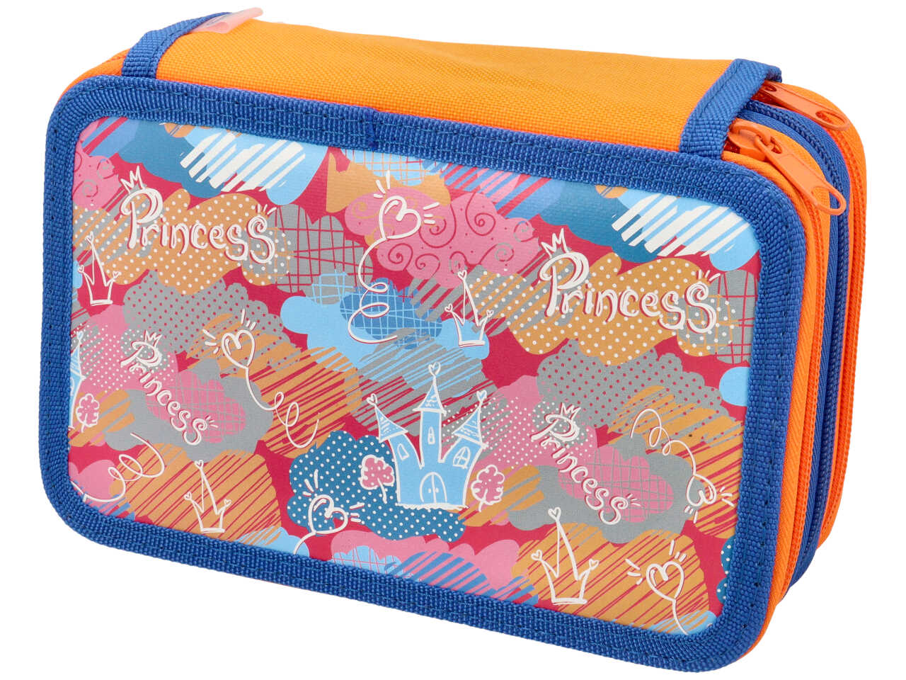Astuccio 3zip fantasy con 12 pastelli e 18 pennarelli