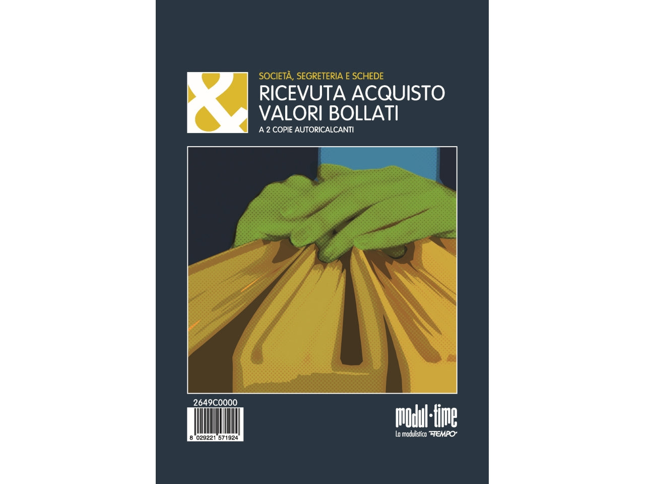 Ricevuta acquisto valori bollati 50x2 copie autoricalcante 21,5x14,8cm