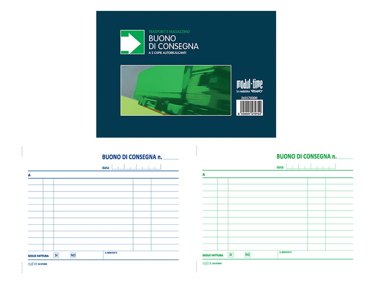 Buono di consegna 50x2 copie autoricalcante 12x17cm