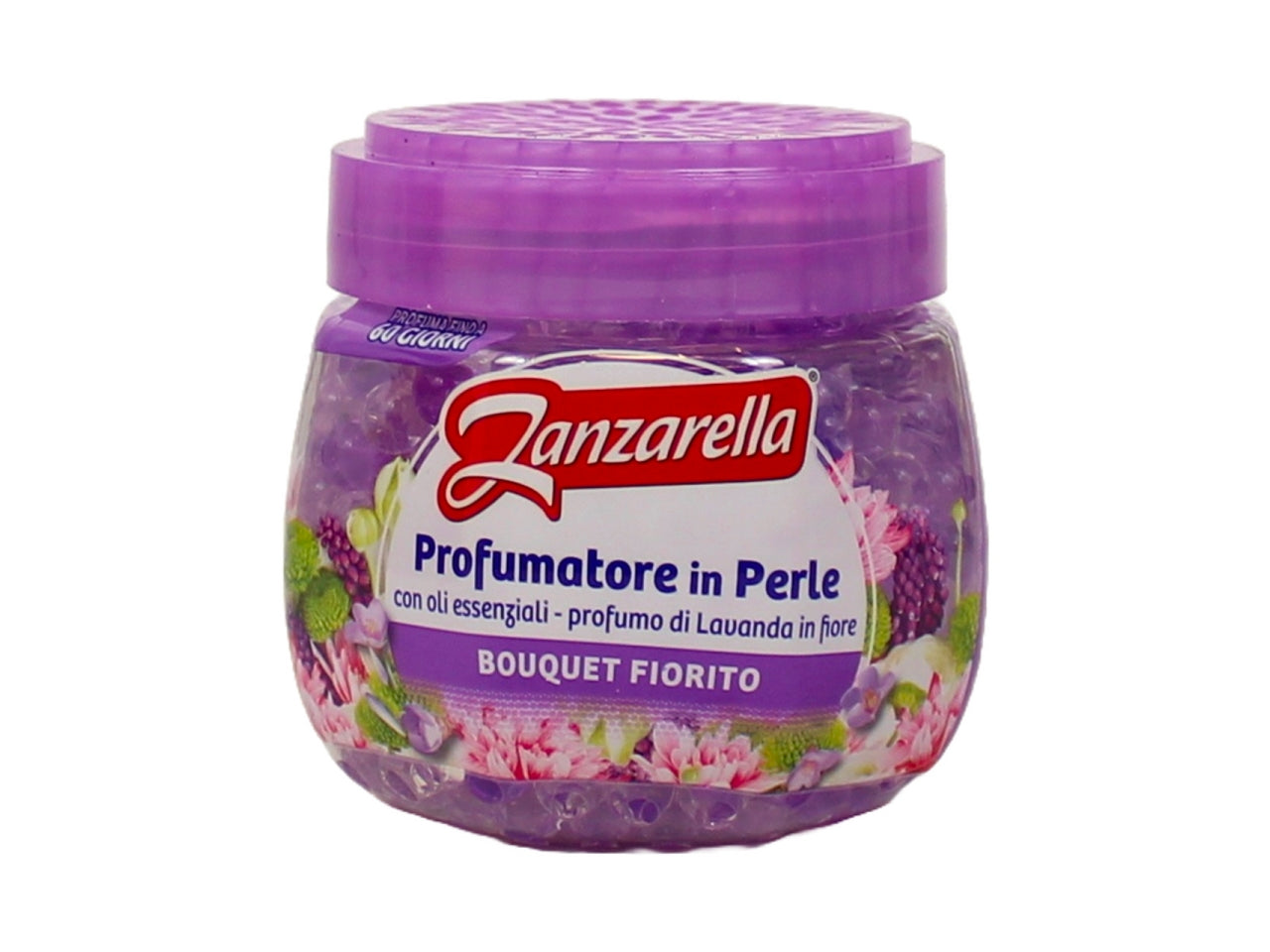 Zanzarella antizanzara in perle con essenza sgradita dalle zanzare profumazione bouquet di fiori