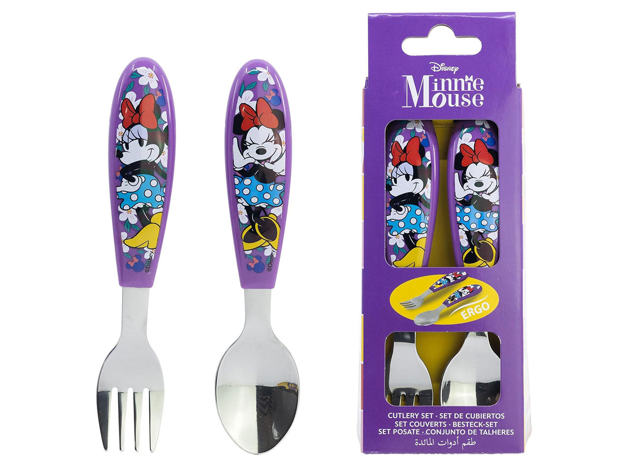 Minnie set 2 posate in acciaio