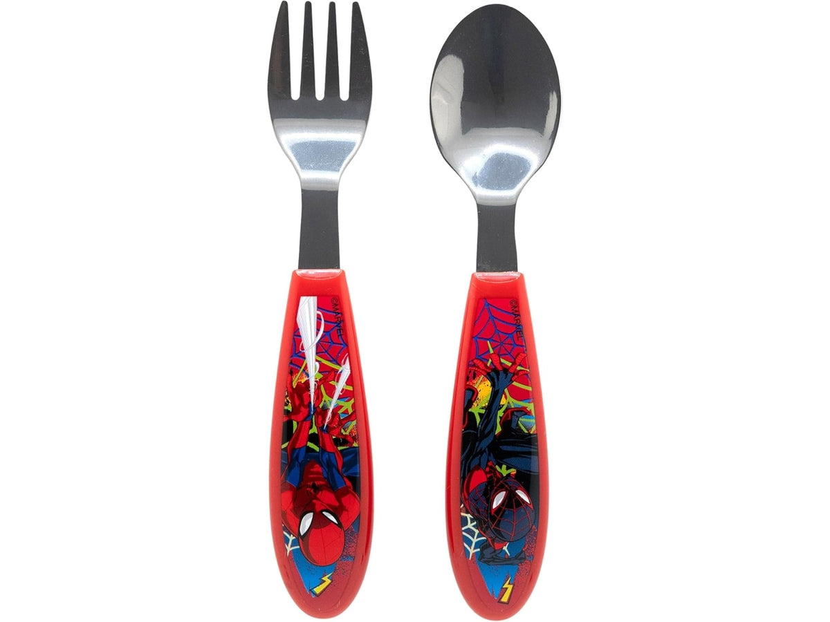 Spiderman set 2 posate in acciaio