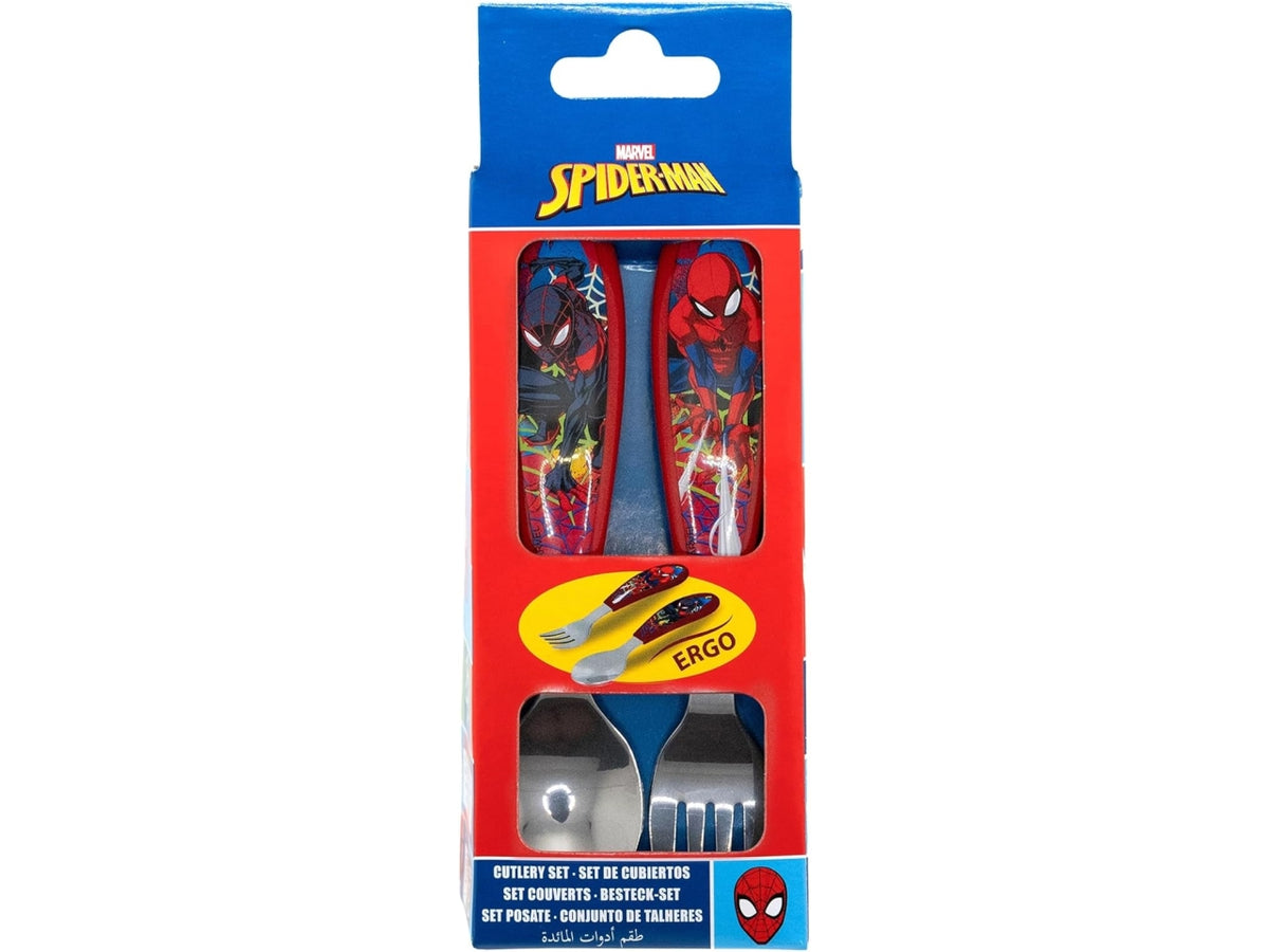 Spiderman set 2 posate in acciaio