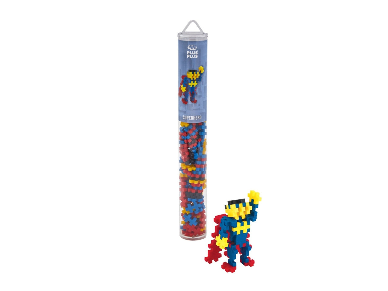 Plus plus tubo characters costruzioni da 100 pezzi super hero