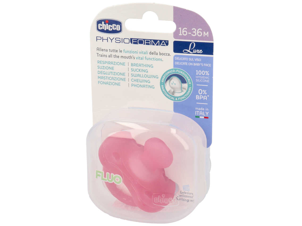 Gommotto luxe fluo colore rosa 16-36 mesi