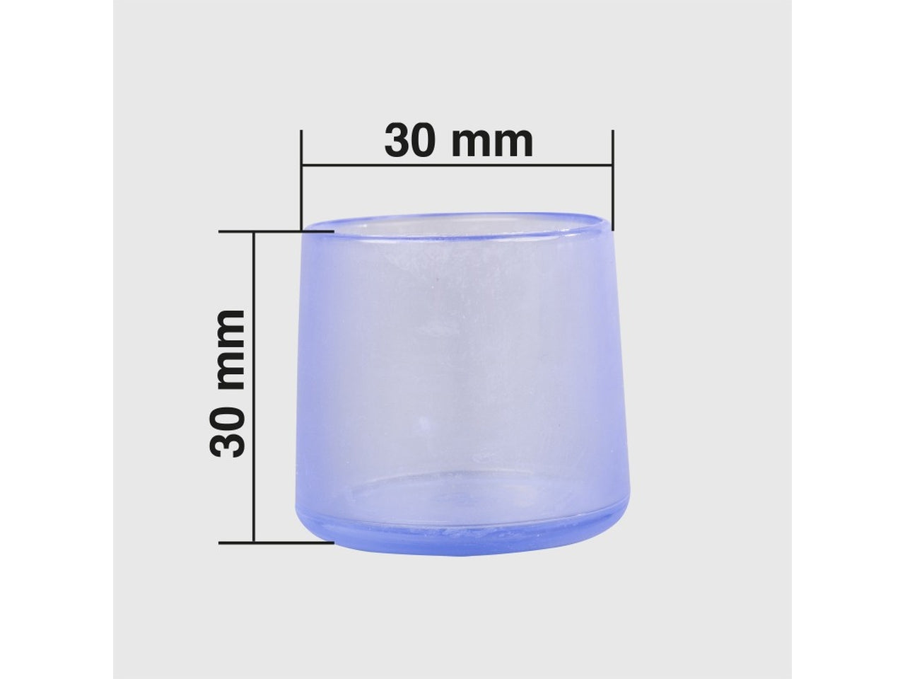 Piedini trasparenti in pvc per sedie set da 4 piedini d.30mm