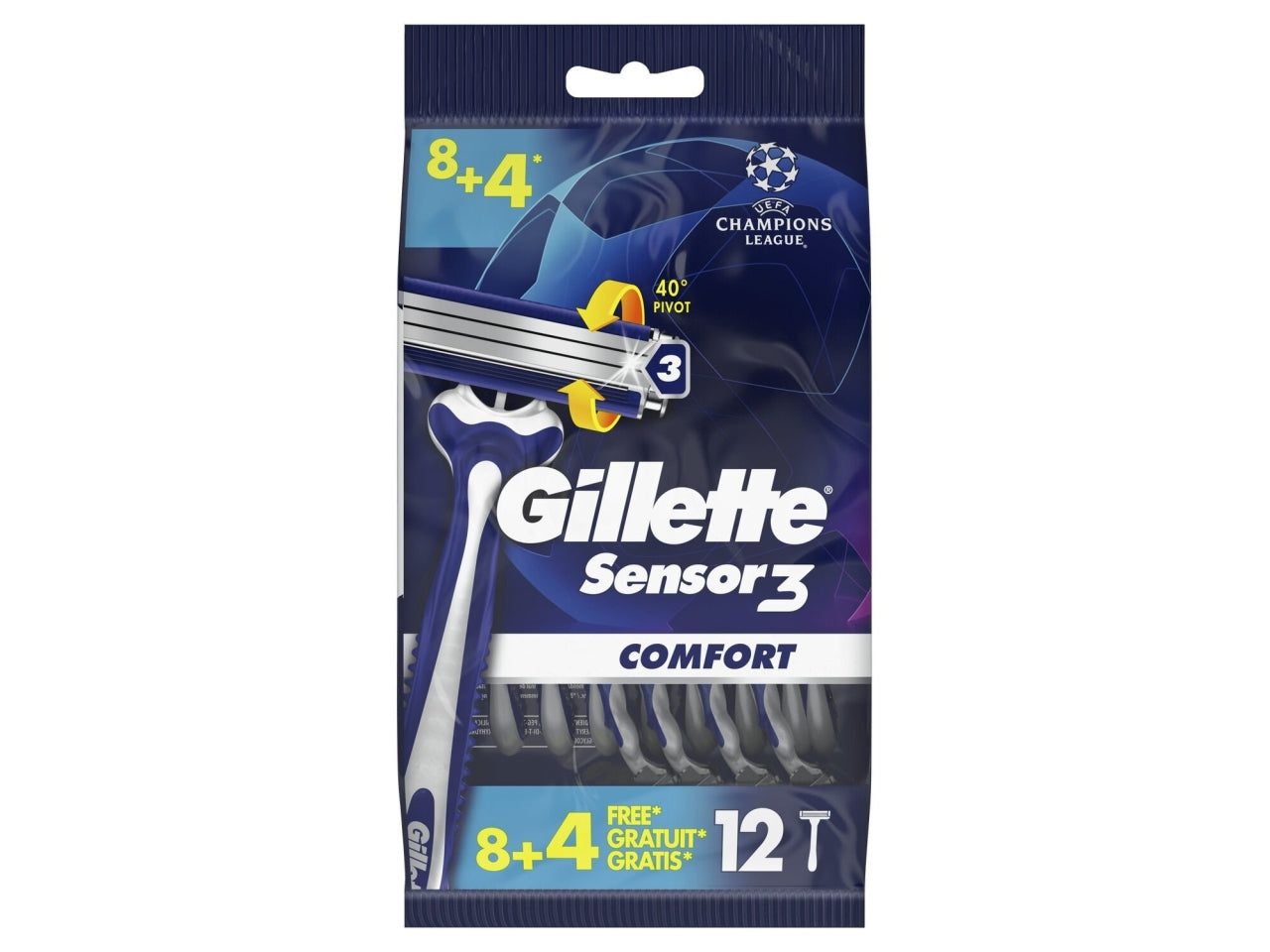 Gillette rasoi sensor3 comfort 8+4 $