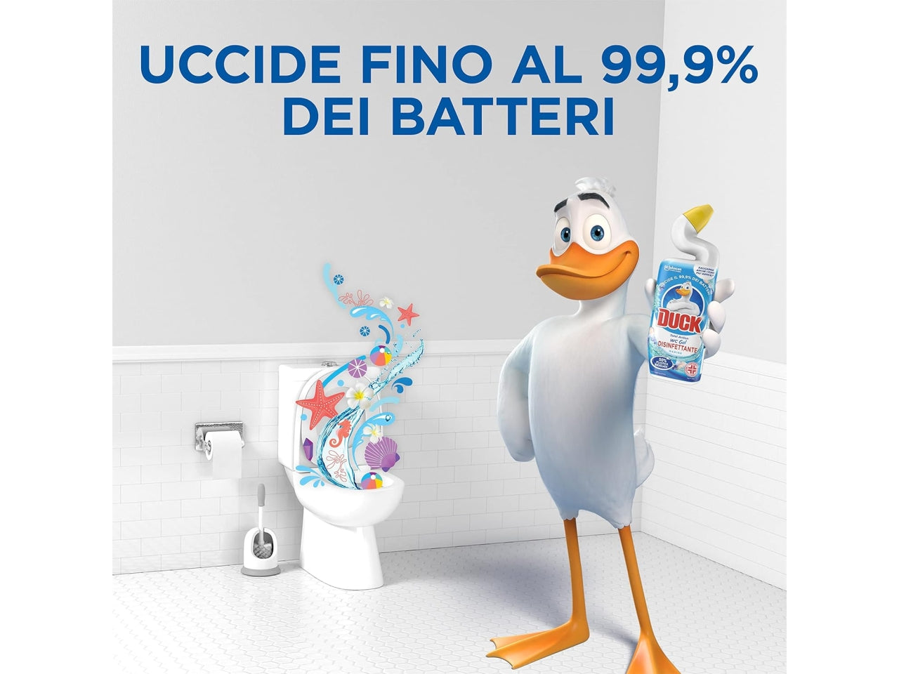 Duck wc gel 750ml disinfettante marine $