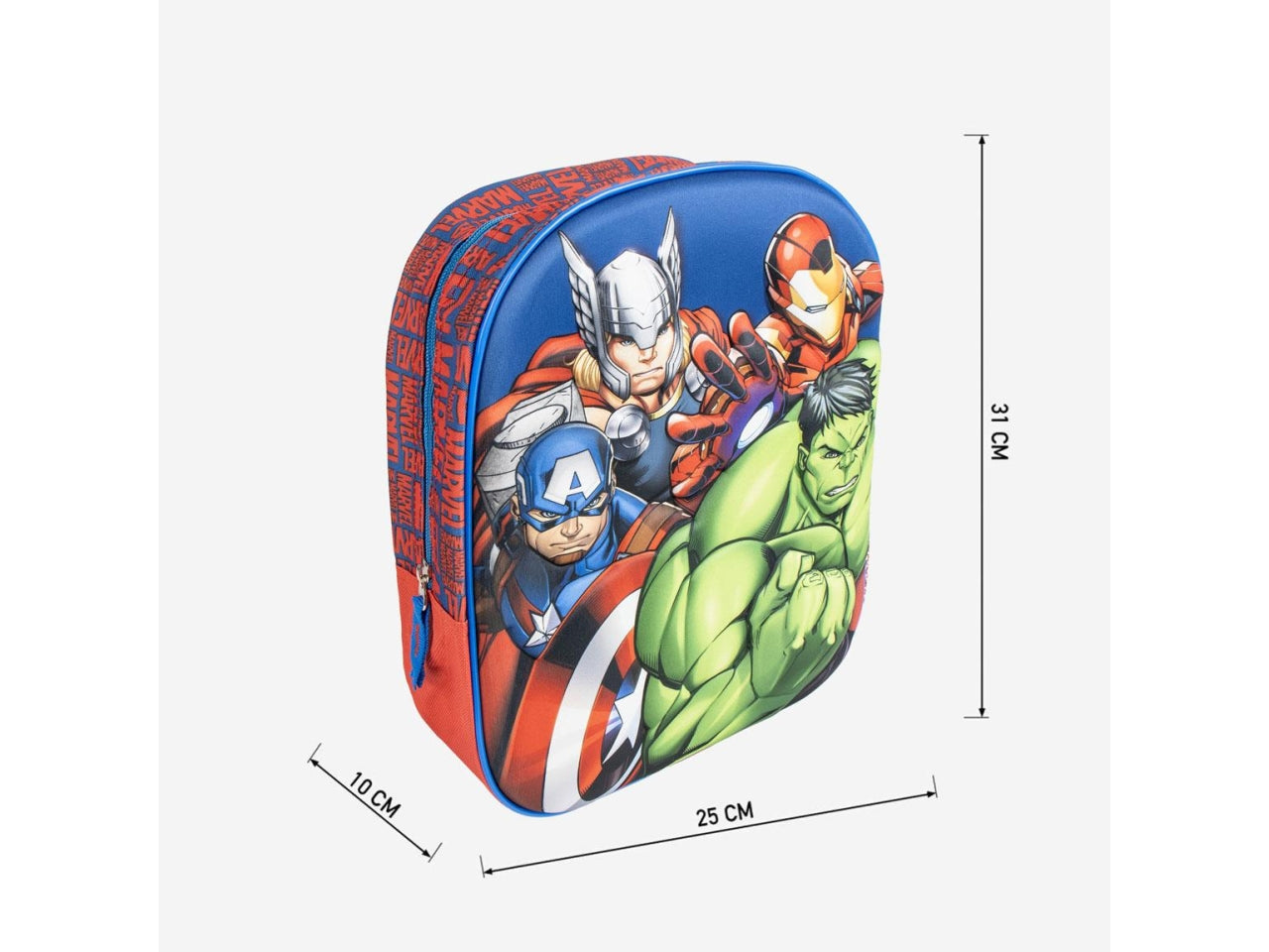 Zaino per bambini 3D Avengers