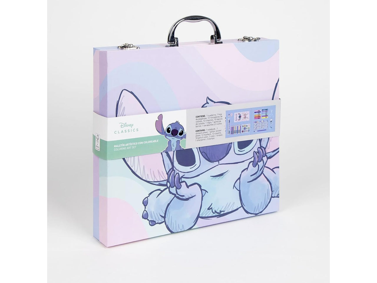 Valigetta con vari colori personaggio Stitch