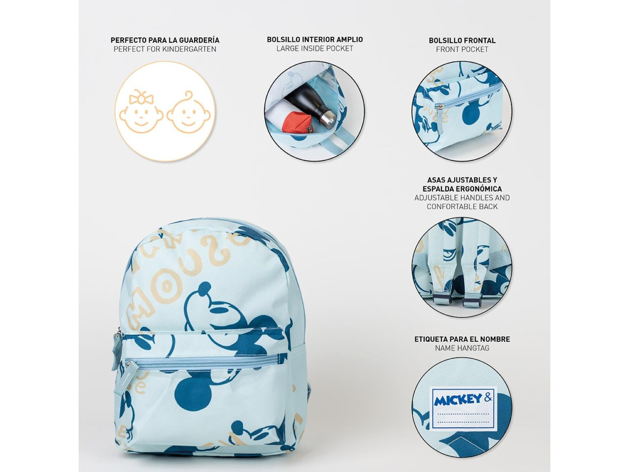 Zaino per bambini personaggio Mickey