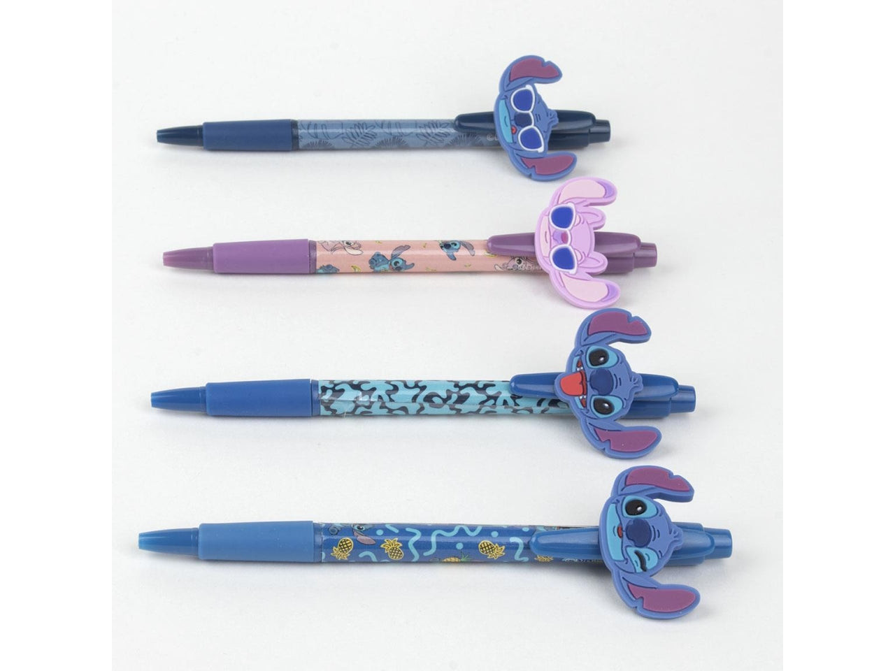Confezione di 4 penne con personaggio Stitch