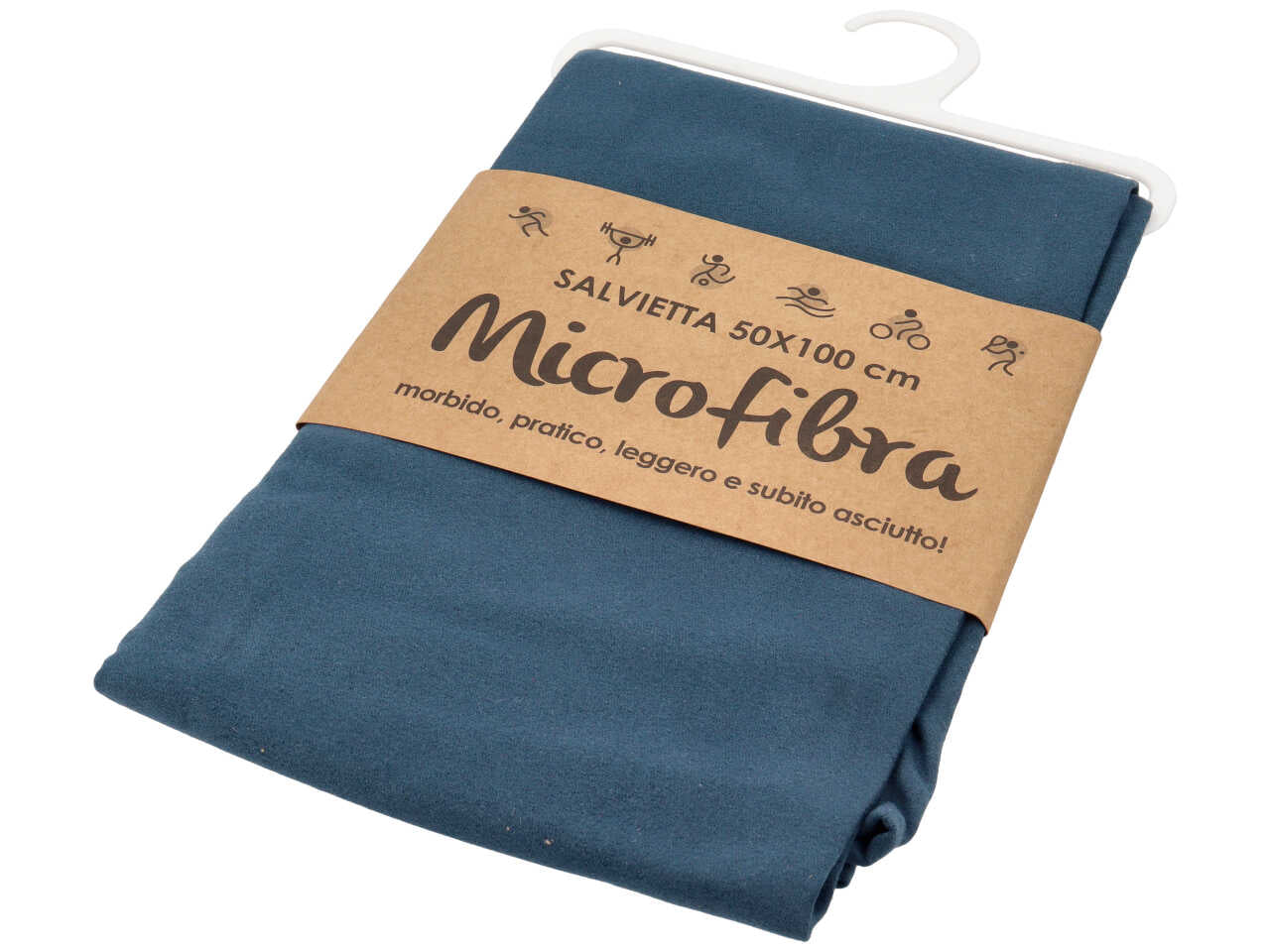Appesa salvietta in microfibra 50x100cm colori assortiti