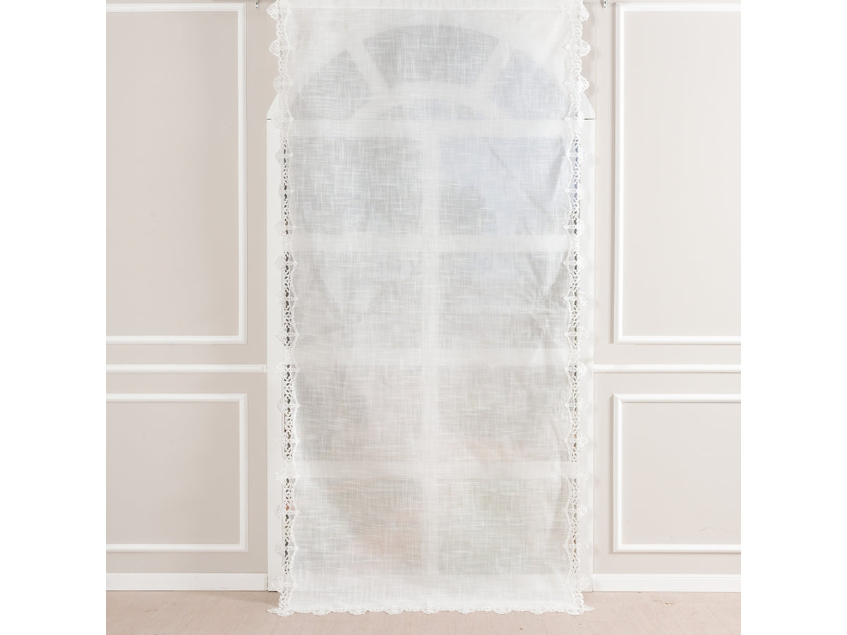 tenda linea zora con pizzo 140x300cm
