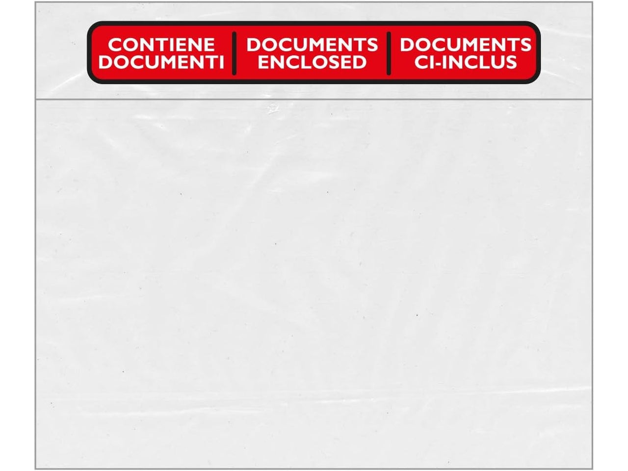 Busta documenti speedy per spedizioni 23x16,5cm trasparente autoadesiva in confezione da 100 pezzi