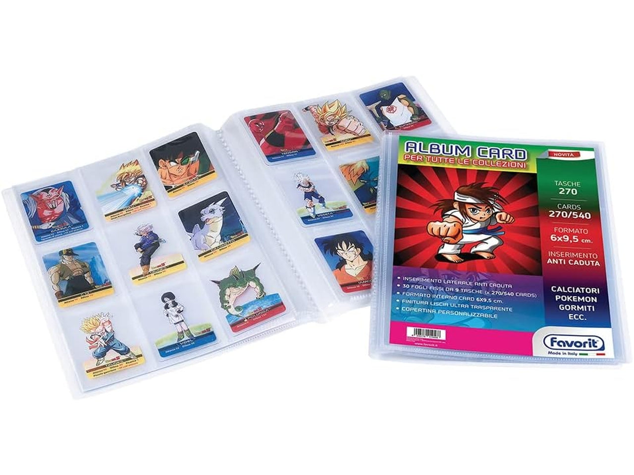 Album portafigurine personalizzabile A4 30 buste per figurine da 6x9,5cm