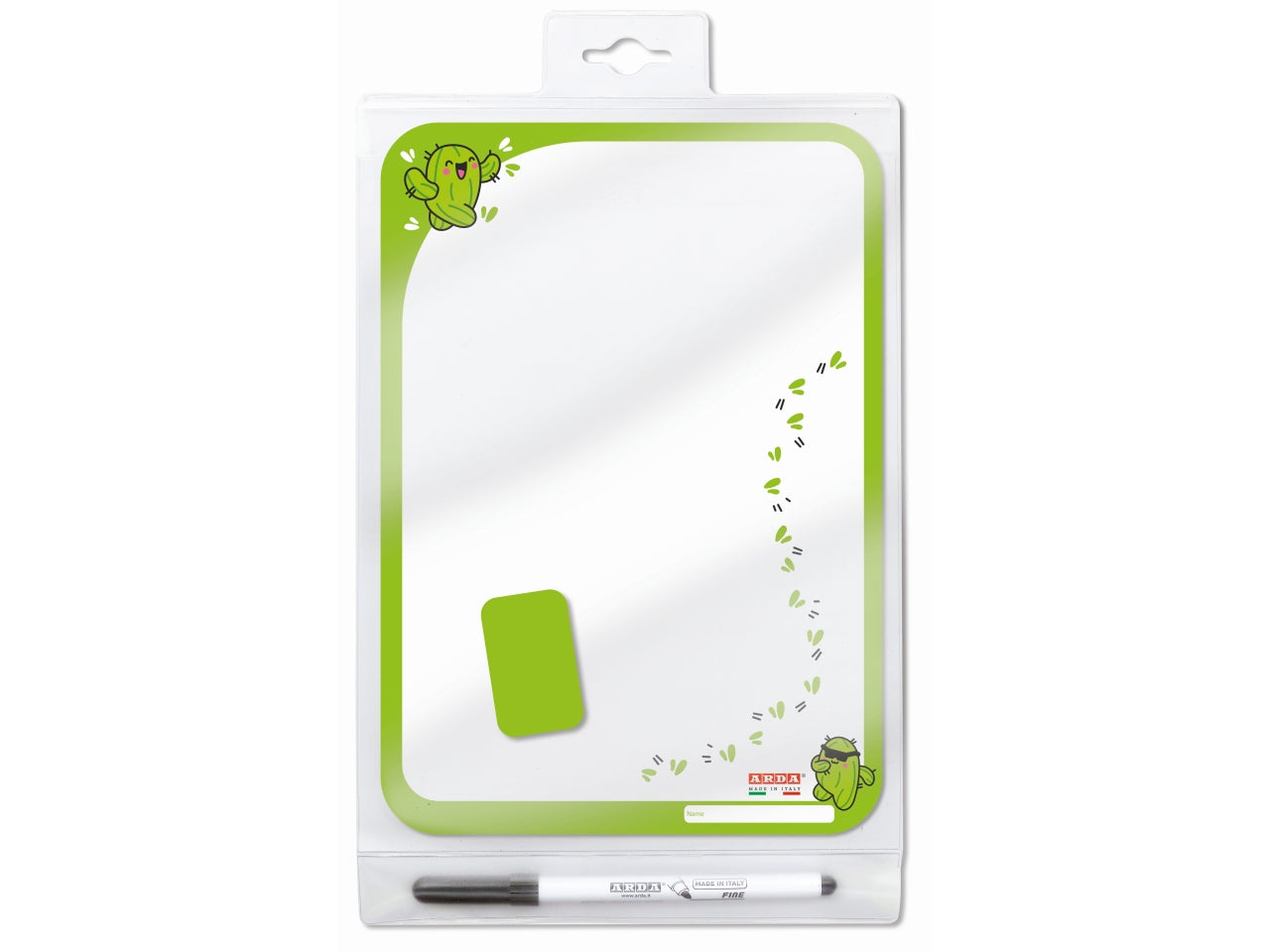 Fancy lavagna bifacciale 18x25cm con accessori decori assortiti