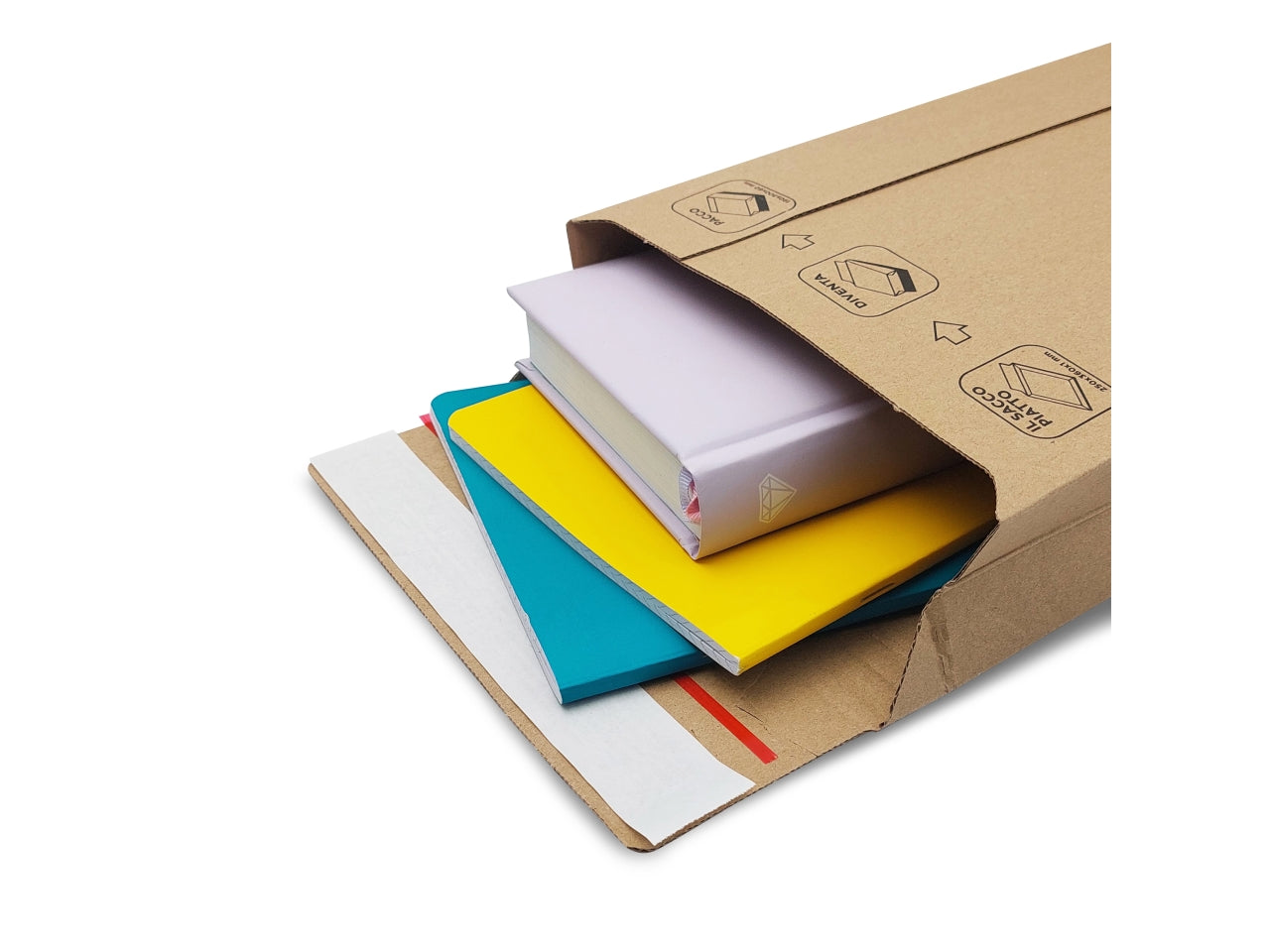 Sacchetti in cartone per spedizione SM2 con soffietto 18,5x27x5cm confezione 25 pezzi