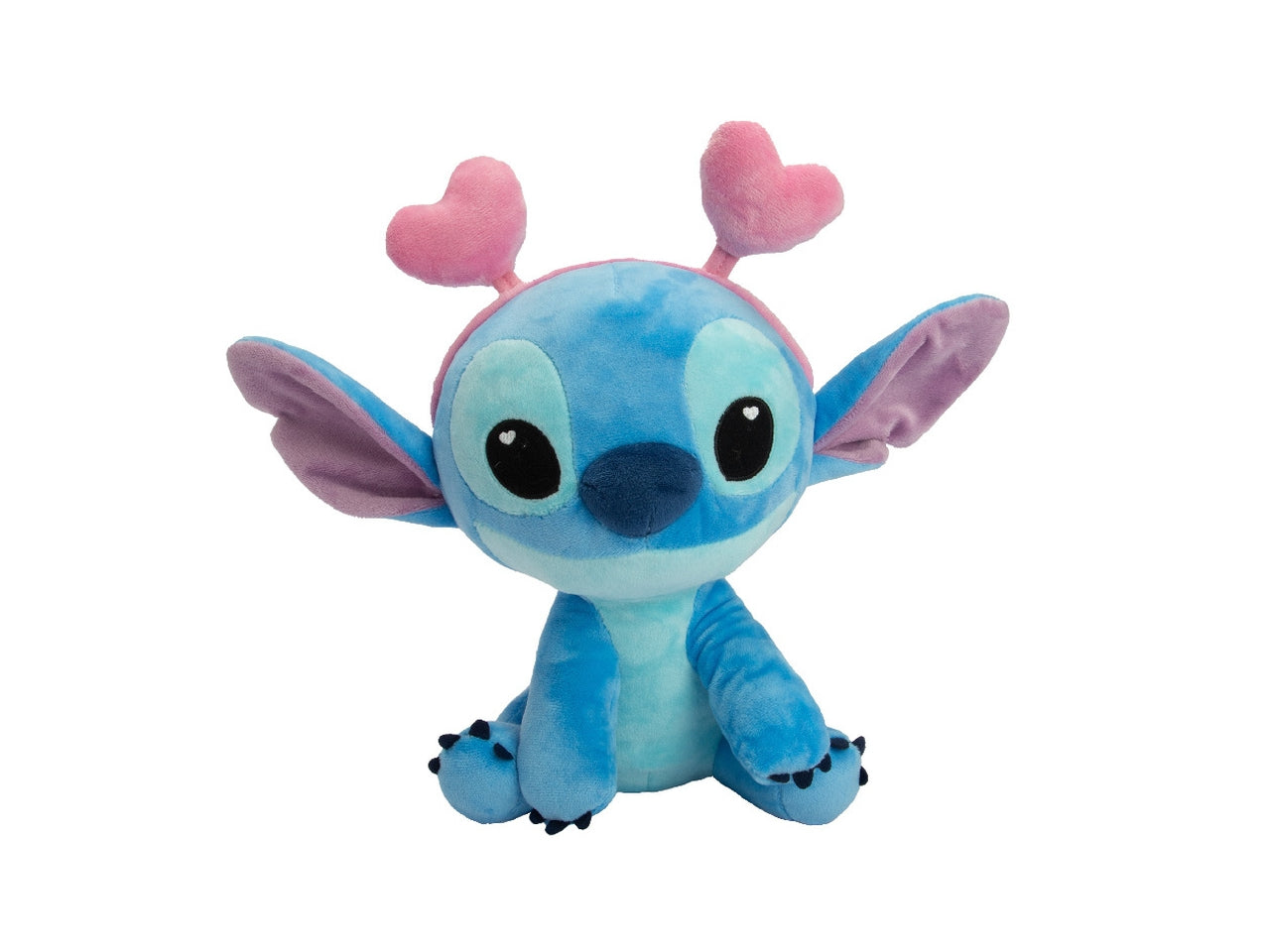 Peluche Stitch con cerchietto cuoricini  25Cm