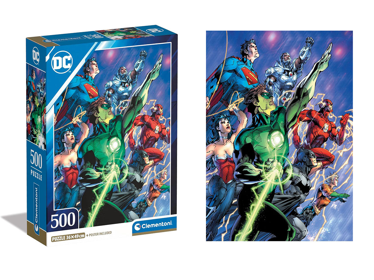 Puzzle 500 pezzi hqc dc comics compact box
