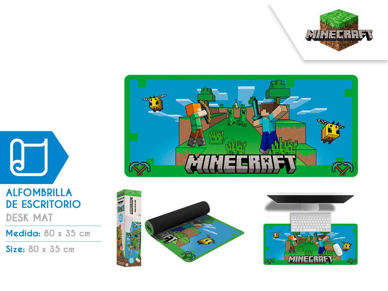 Minecraft tappetino da scrivania