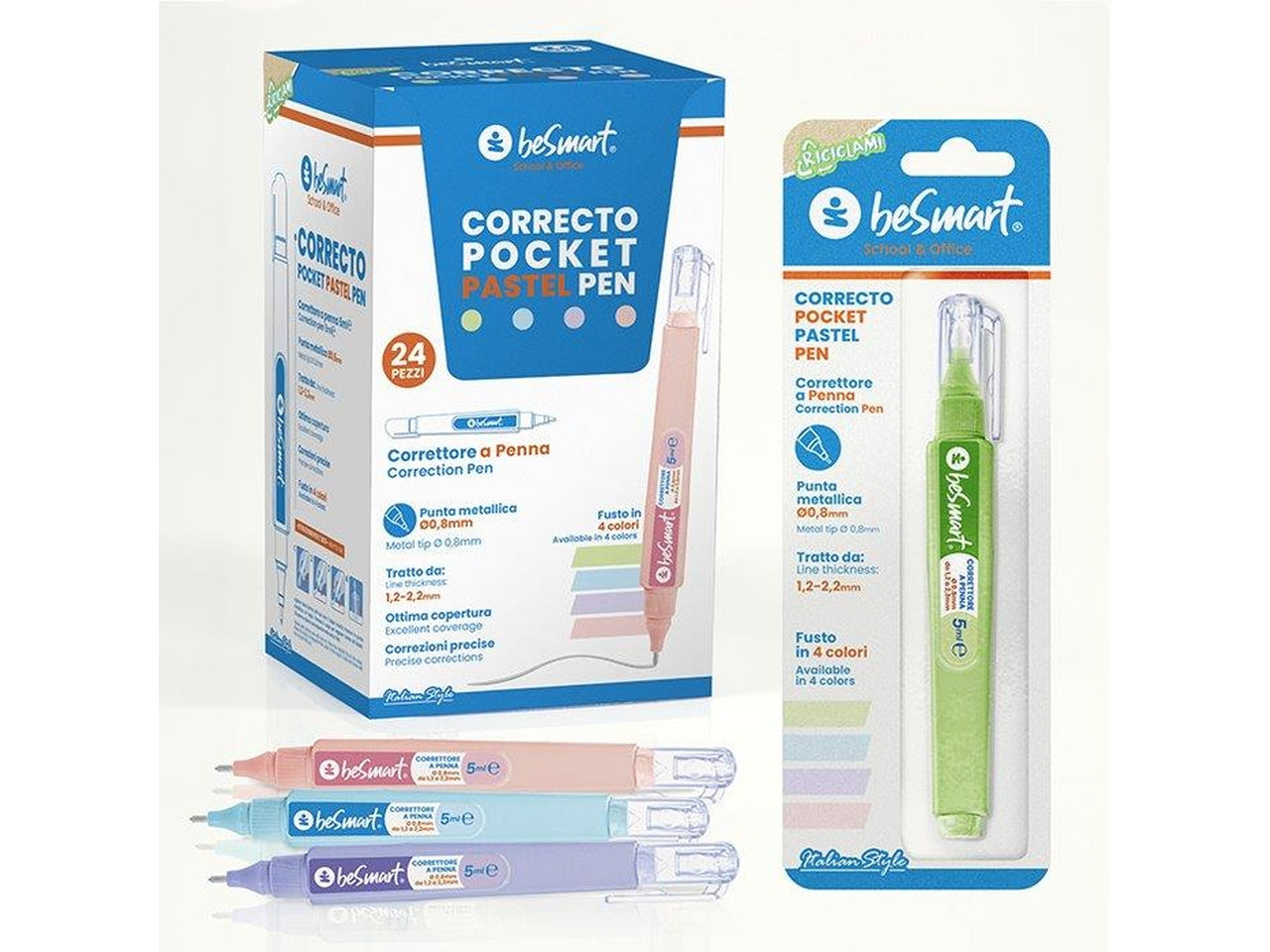 Correttore a penna be smart pastel  5ml
