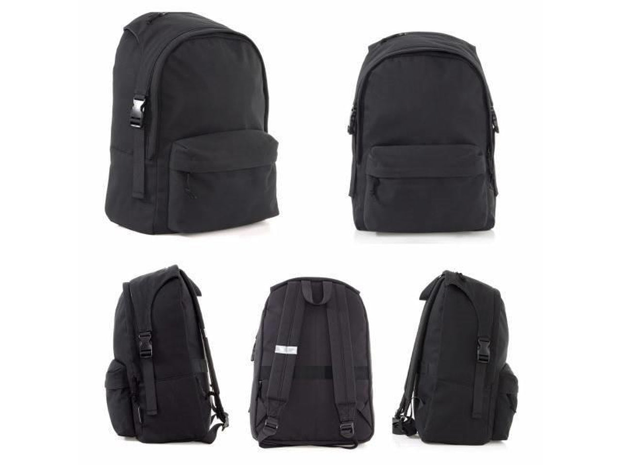 Zaino essenzial nero 31x15x45cm