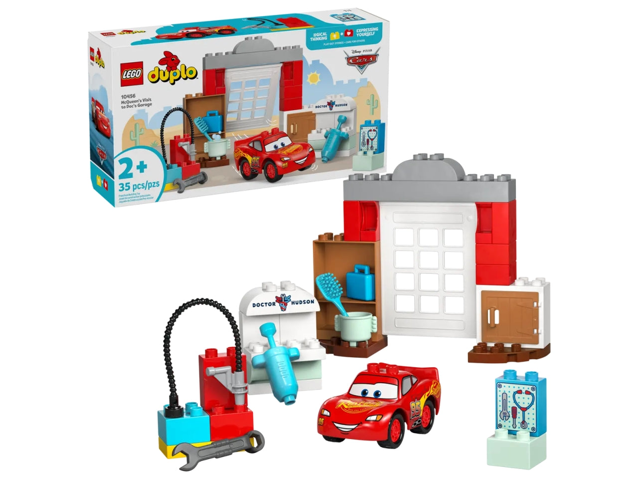 Lego DUPLO Disney TM La visita di McQueen allâofficina di Doc